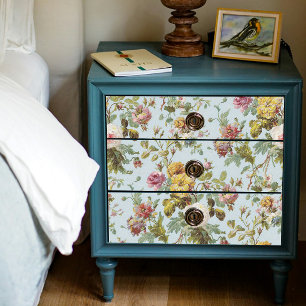 Floral Bouquet Vintage Rose Wallpaper Decoupage Tissue Paper