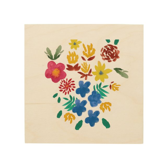 Floral bouquet Wallart Wood Wall Art (Front)