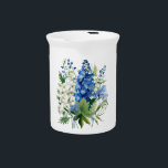 Floral Bouquet Water Pitcher<br><div class="desc">Pitcher is shown in white with a lovely floral bouquet art print. 
Customize this item or buy as is.</div>