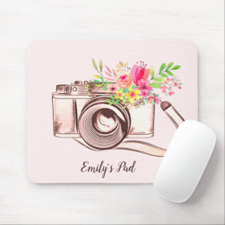 Floral Bouquet with Camera Mouse Pad