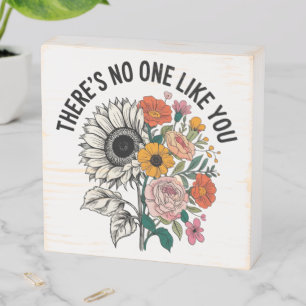 Floral Bouquet Wooden Box Sign