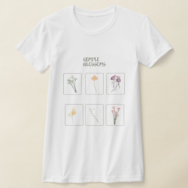 Floral Box T-Shirt (Laydown)