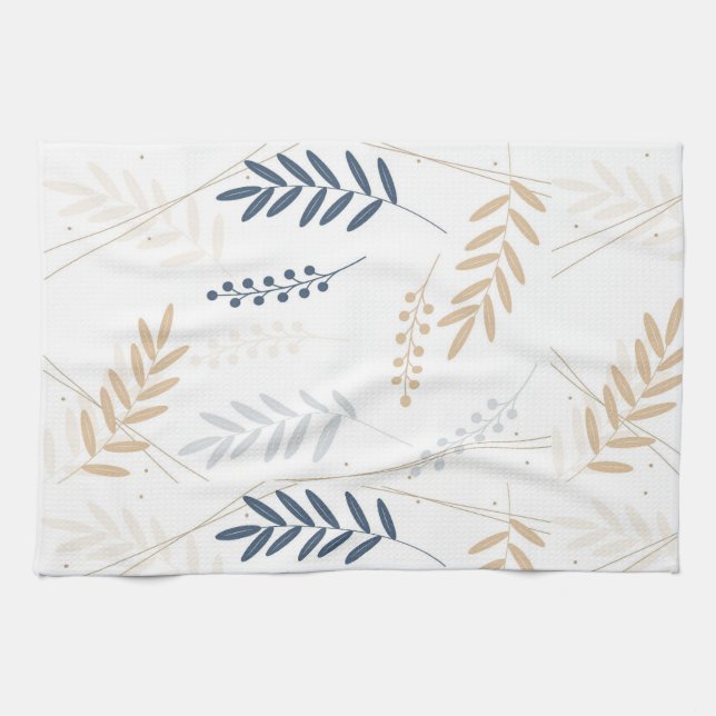 floral branch              kitchen towel (Horizontal)