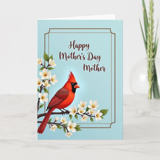 Floral Branch Lovely Mothers Day Card (Front)