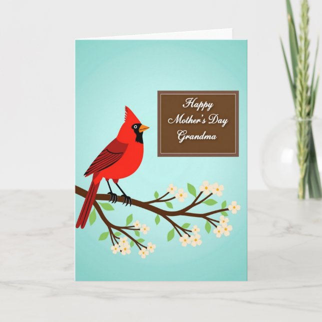 Floral Branch Mothers Day Grandma Card (Front)
