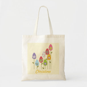 Floral Branches Easter Eggs Tote Bag