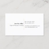 FLORAL BRANCHES in GOLD Business Card (Back)