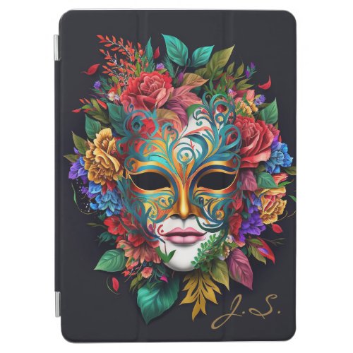 Floral Brazilian Carnival Mask iPad Air Cover