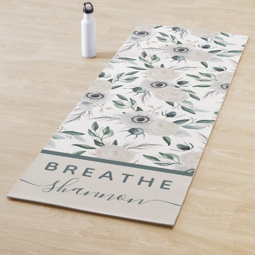 Floral Breathe Yoga Mat