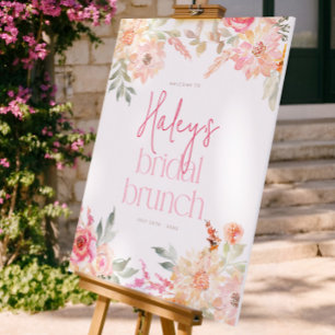 Floral Bridal Brunch Bridal Shower Welcome Sign