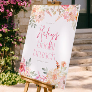 Floral Bridal Brunch Bridal Shower Welcome Sign