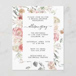 Floral Bridal Invitation Annabeth