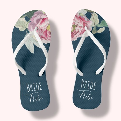 Floral Bridal Party  Flip Flops