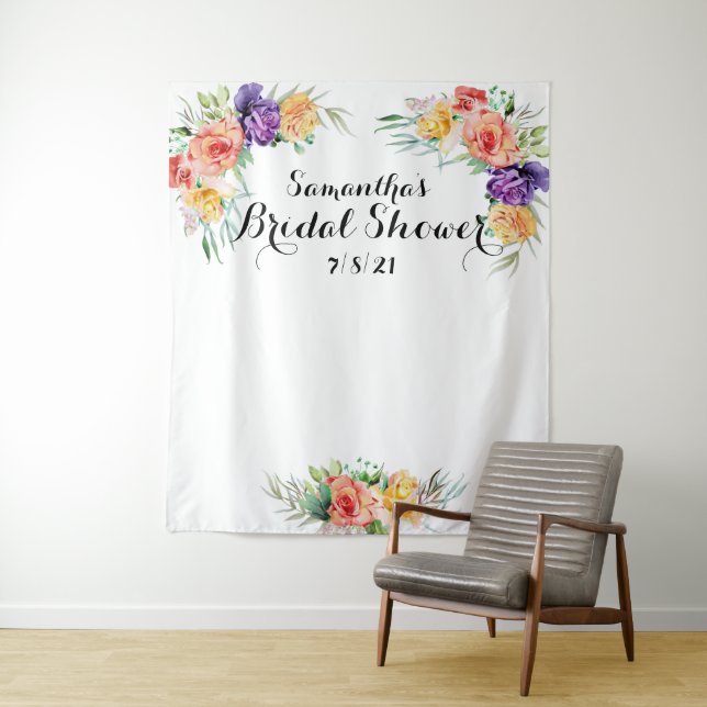 Floral Bridal Shower  Backdrop Photo Booth (In Situ)