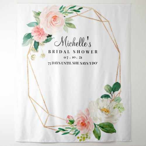 Floral Bridal Shower Backdrop Photo Booth Prop