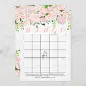 Floral Bridal Shower Bingo Cards (Front/Back)