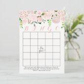 Floral Bridal Shower Bingo Cards (Standing Front)
