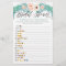 Floral Bridal Shower Emoji Pictionary Game