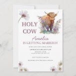 Floral Bridal Shower | Holy Cow | Western Invitati Invitation at Zazzle
