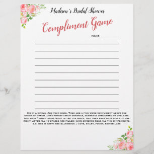 Floral Bridal Shower Icebreaker 💕 5 Word Fun