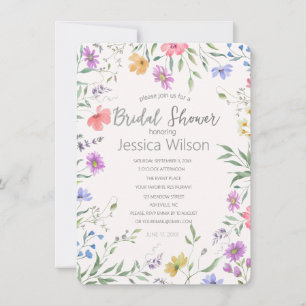 Floral Bridal Shower Invitation