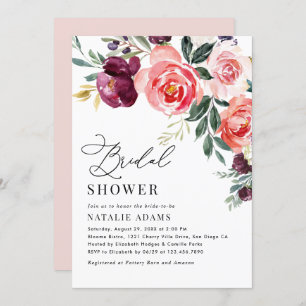 Floral Bridal Shower Invitation