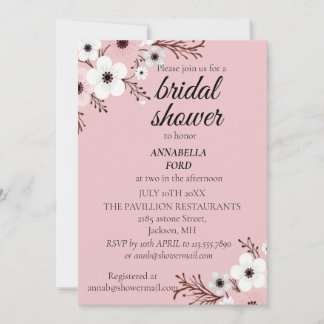 Floral Bridal shower invitation