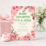 floral bridal shower invitation<br><div class="desc">FLORAL BRIDAL SHOWER INVITATION IN BLUSH PINK</div>