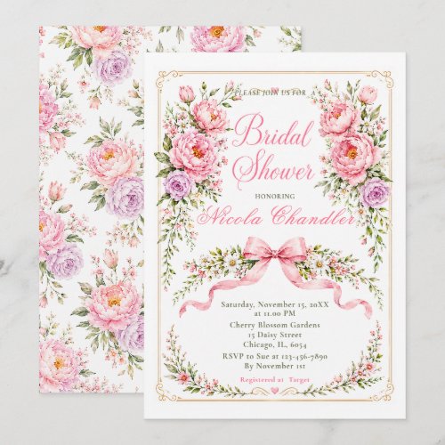 Floral Bridal Shower Invitation