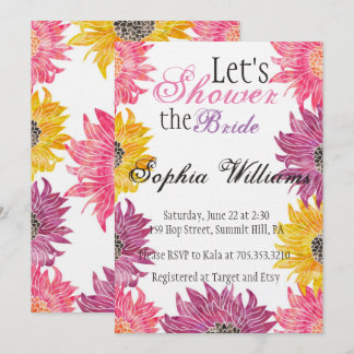 Floral Bridal Shower Invitation