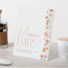 Floral Bridal Shower Mimosa Bar Sign Wildflowers