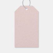 Floral Bridal Shower Pink Thank You Gift Tags (Back)