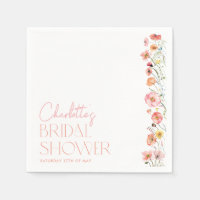 Floral Bridal Shower Poppy Wildflower