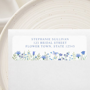 Floral Bridal Shower Return Address Label