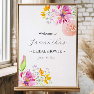 Floral Bridal Shower Sign