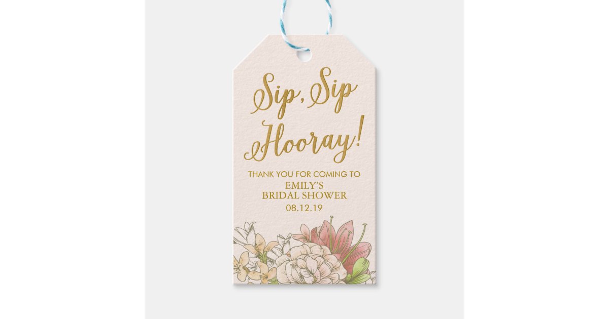 50 Etichette Personalizzate Per Mini Bottiglie Champagne – Sip Sip Hooray, Lino Bianco Con Spago - 5