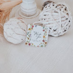 Floral Bridal Shower Thank You Card  Favor Tags<br><div class="desc">Watercolor Wildflower Bridal Shower Thank You favor Tags. This card is characterized by wildflowers with two modern high-class fonts that shape the trends of the present and future festive events.
Check out the whole collection: https://www.zazzle.com/collections/bridal_shower_floral_collection-119437295278297444</div>