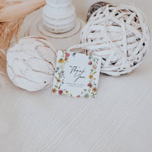 Floral Bridal Shower Thank You Card Favor Tags