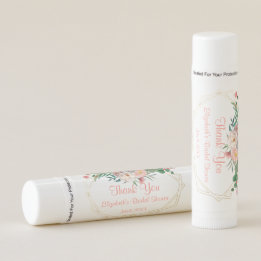 Floral Bridal Shower Thank You Lip Balm