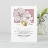Floral Bridal Shower Thank You Photo Cards (Standing Front)
