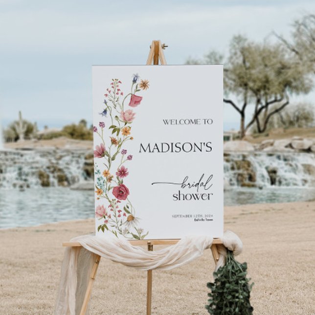 Floral Bridal Shower Welcome Sign (Creator Uploaded)