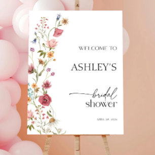 Floral Bridal Shower Welcome Sign – Foam Board