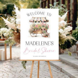 Floral Bridal Shower Welcome Sign Fresh Off The Ma