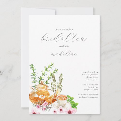 Floral Bridal Tea Bridal Shower Invitation