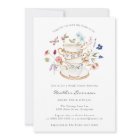 Floral Bridal Tea Invitation