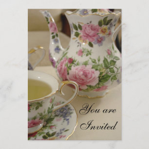 Floral Bridal Tea Party Invitation