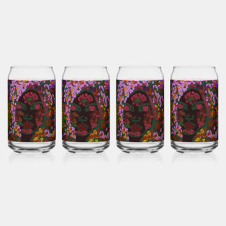 Floral Bride Can Glass