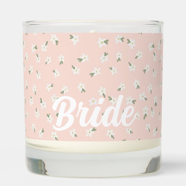 Floral bride candle (Front)