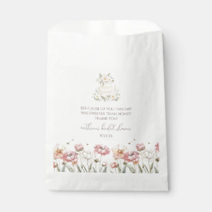 Floral Bride to Bee Bridal Shower Favor Bags