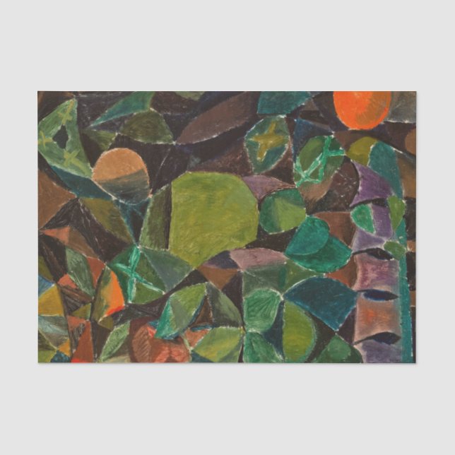 Floral Bridge, 1913 by Paul Klee Tissue Paper (Front)